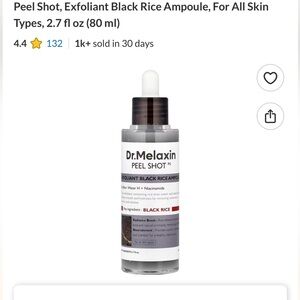 Dr. Melaxin Peel Shot Exfoliating Black Rice Ampoule; 2.7 fl. oz